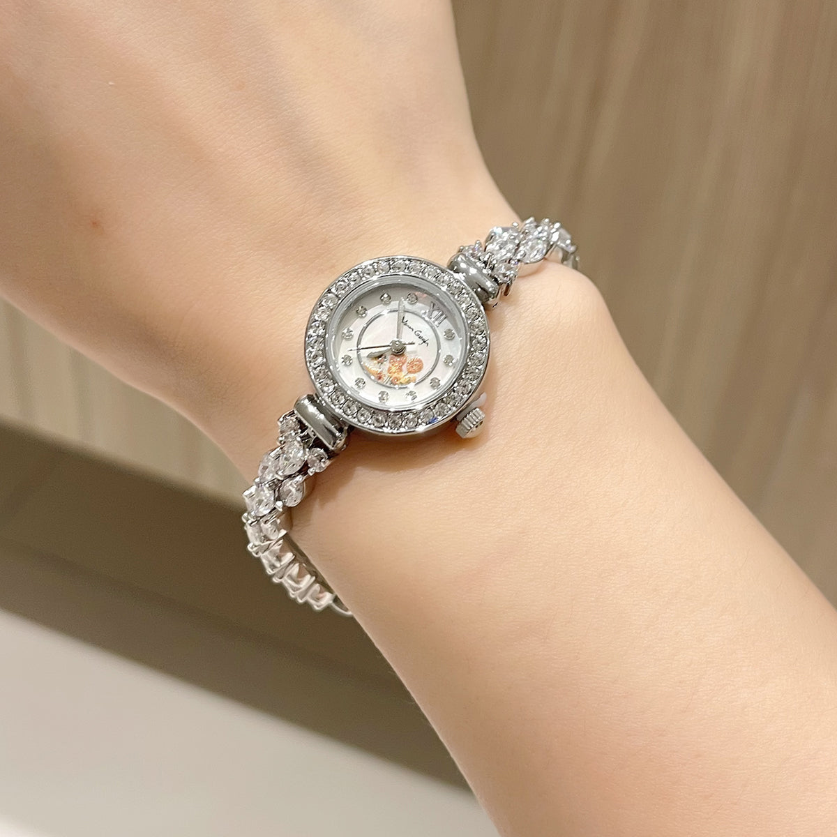Van Gogh Yaoguang Full Starry River Series Sunflower Women's Steel Band Watch
