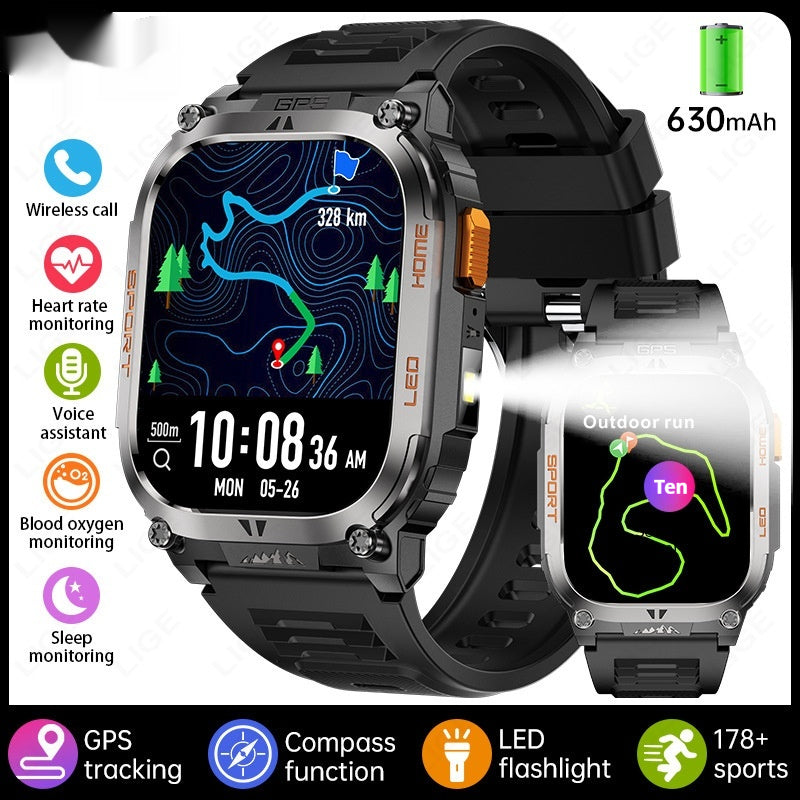 Smartwatch grand écran avec fonction d'appel Bluetooth