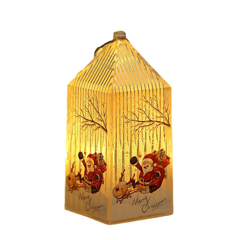 Décorations de Noël Cadeaux de la veille de Noël pour enfants Portable Nightlight Ornaments Shop Wi
