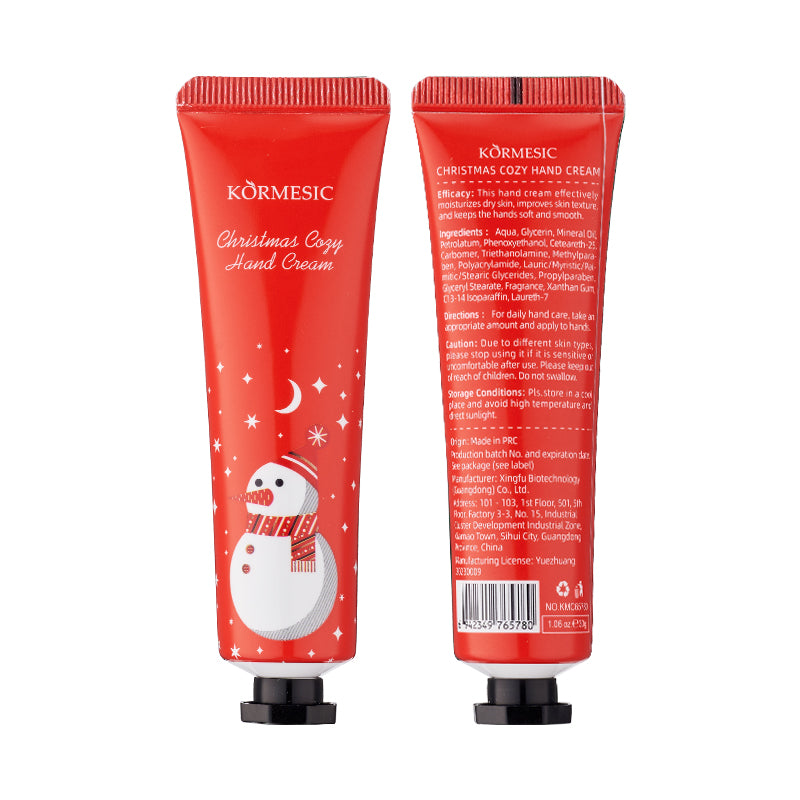 KORMESIC Crème à main Cosy de Noël pour le commerce extérieur 30g