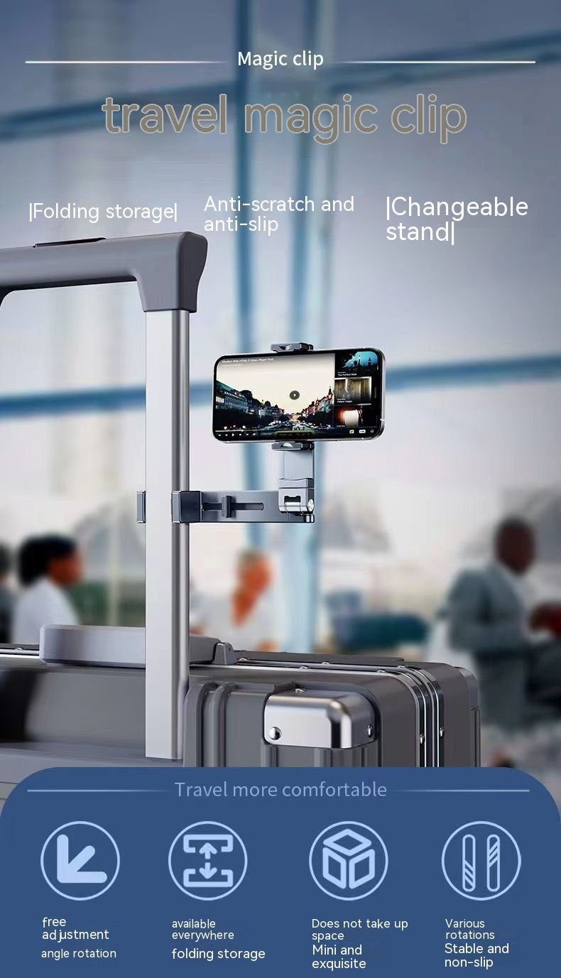Support portable de téléphone pliable en alliage d'aluminium