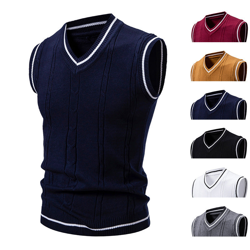 AutomneHiver Hommes Mode tendance Vest Chandails