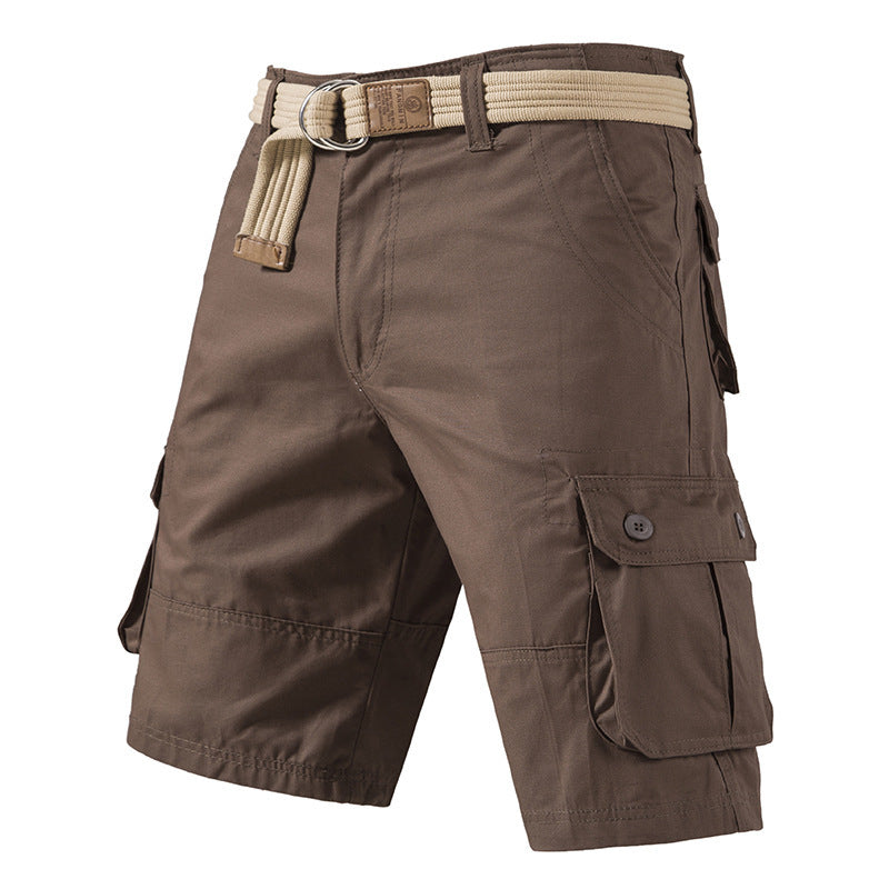 Homme Lavé Coton Multi Poche Casual Longueur du genou