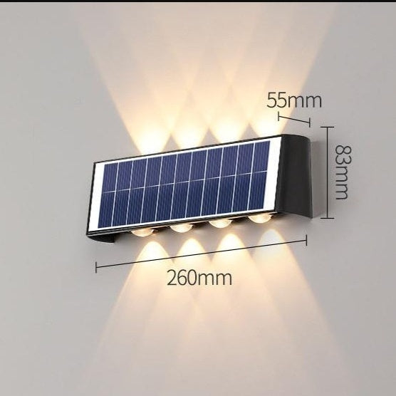 Luminaire solaire d'extérieur vers le haut et vers le bas Winder mur