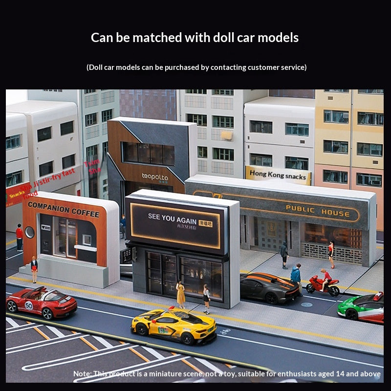 Bar Coffee Shop Lifelike Miniature Scene Architectural Model