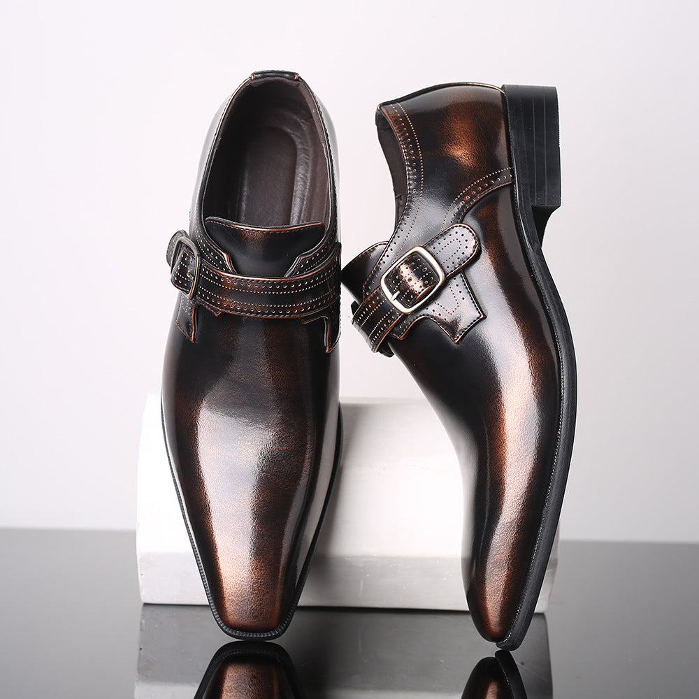 Chaussures en cuir pour hommes de forme professionnelle