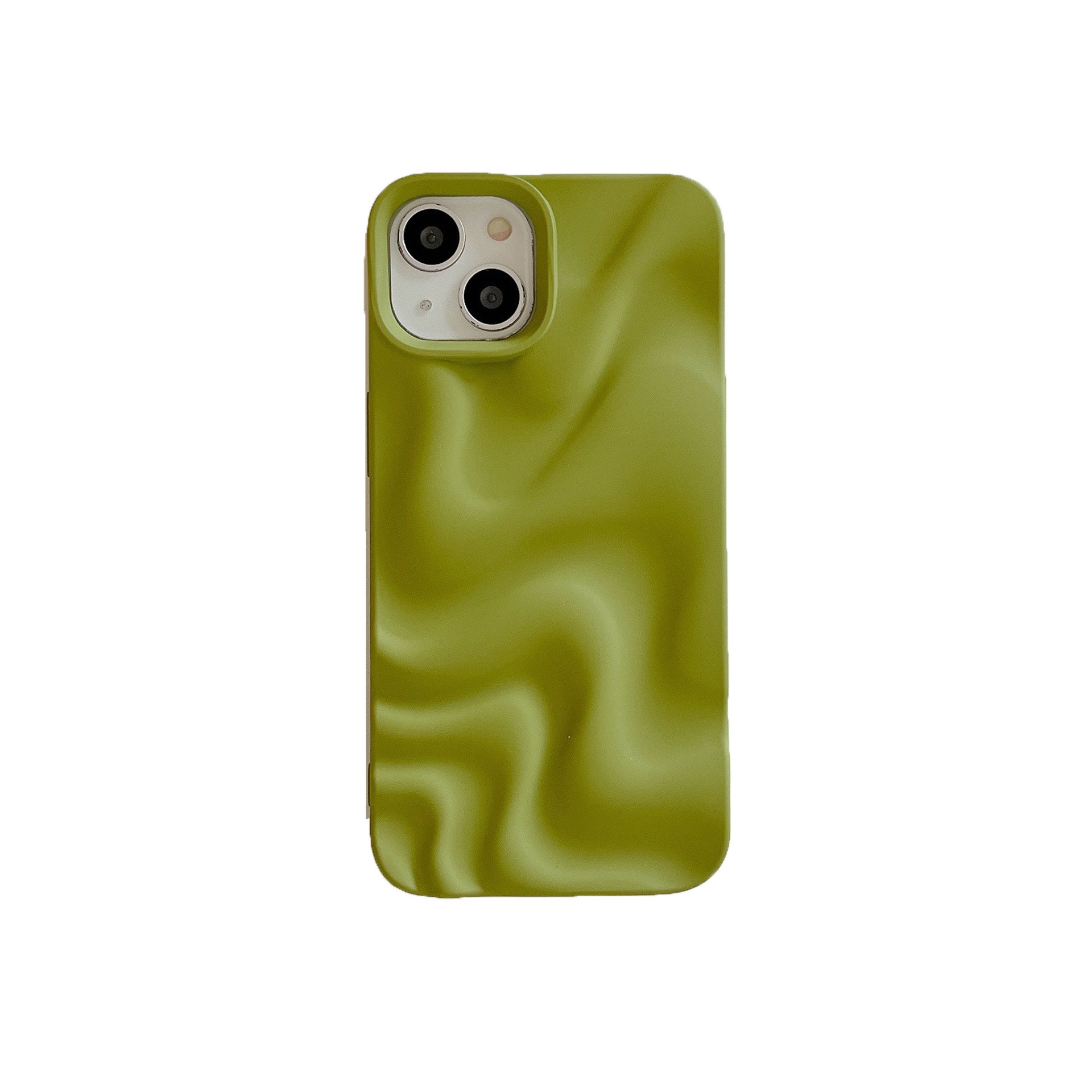 Ripple d'eau plissé Couleur solide Electroplaté Drop-résistant Soft Shell