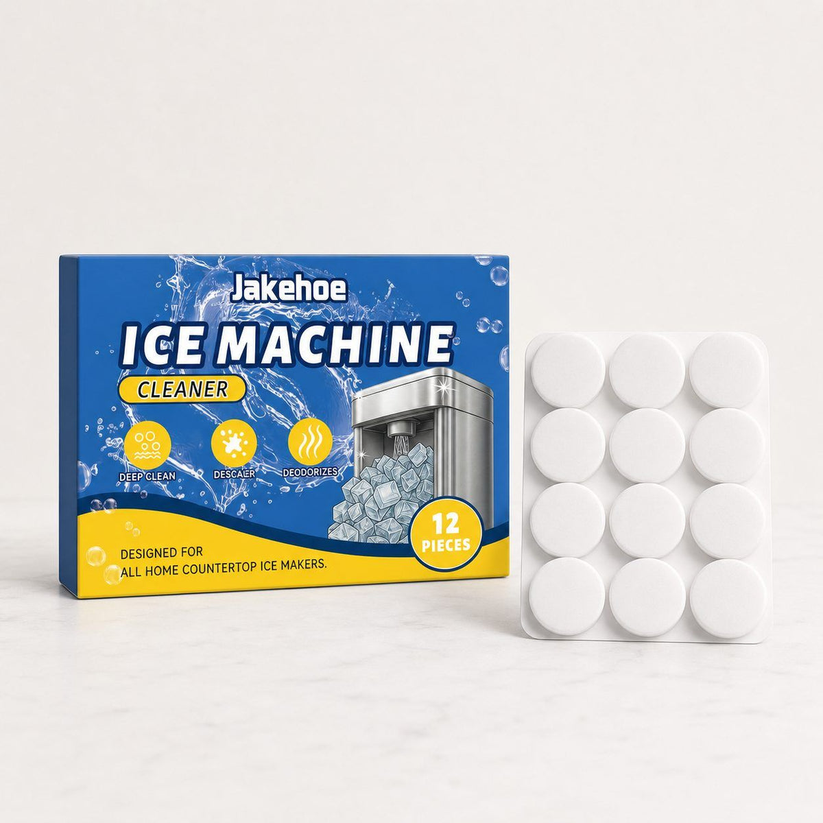 JAKEHOE Ice Maker nettoyant les comprimés
