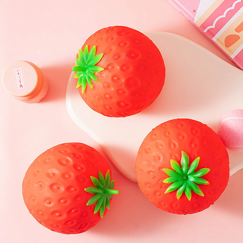 Stress-relief Simulation Strawberry Fruit Squishy Toy