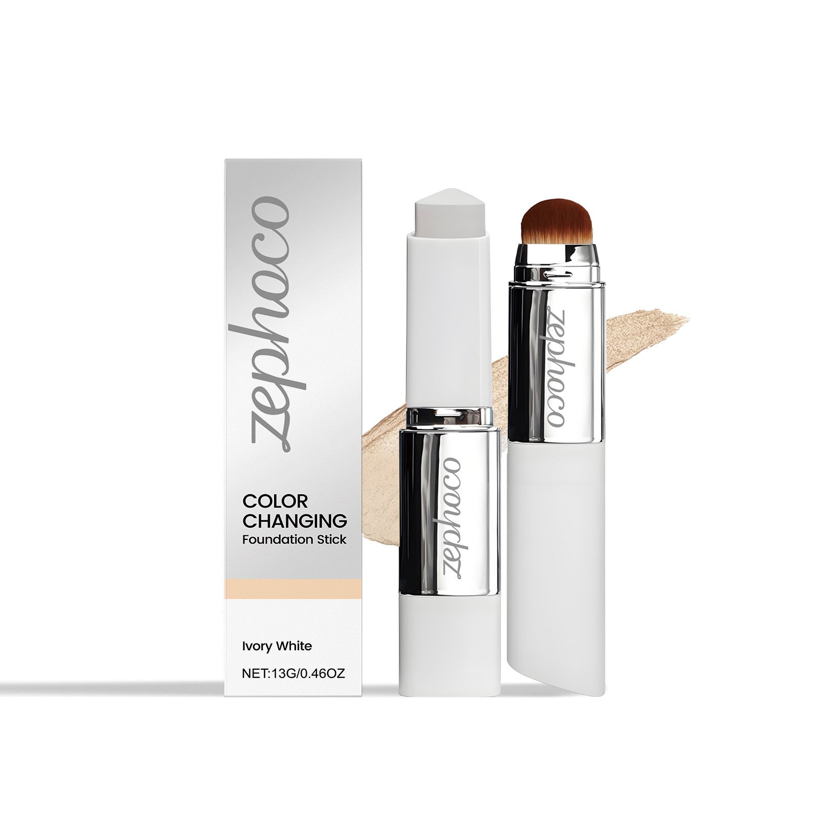 En stock 2-en-1 Stick de la Fondation de changement de couleur avec Fondation d'hydratation liquide et brosse