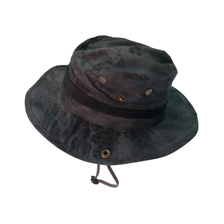 Chapeau tricoté Chapeau à larges bords Chapeau de soleil Chapeau de pêcheur de style militaire