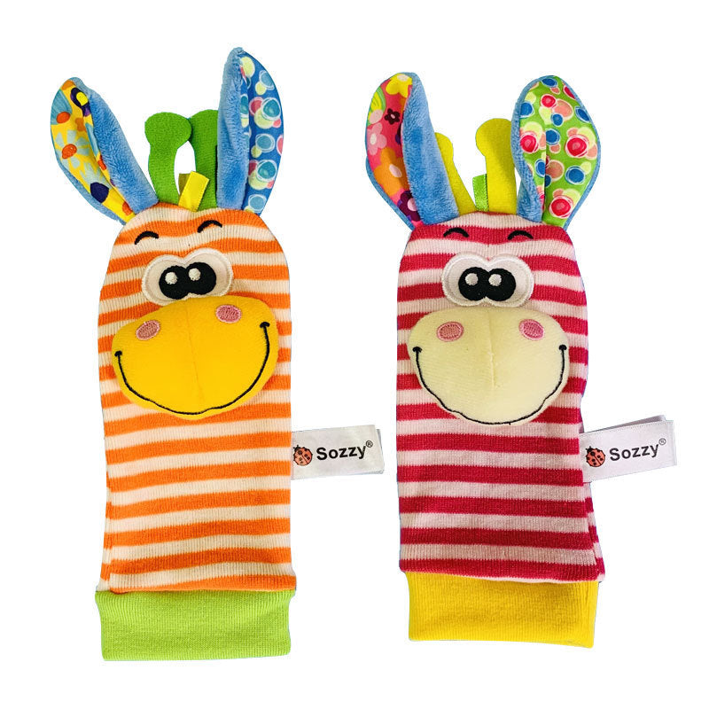Chaussettes croustillantes en peluche d'animaux
