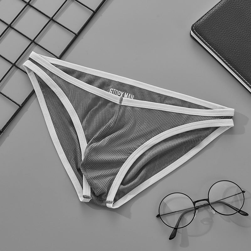 Sous-vêtements en forme de V pour hommes taille simple couche U convex