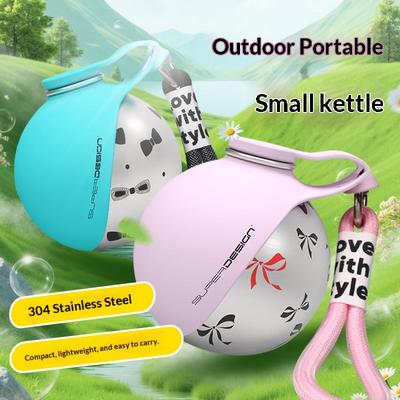 Creative Portable Outdoor Pet en acier inoxydable coupe d'eau Petit chien bouteille d'eau pratique