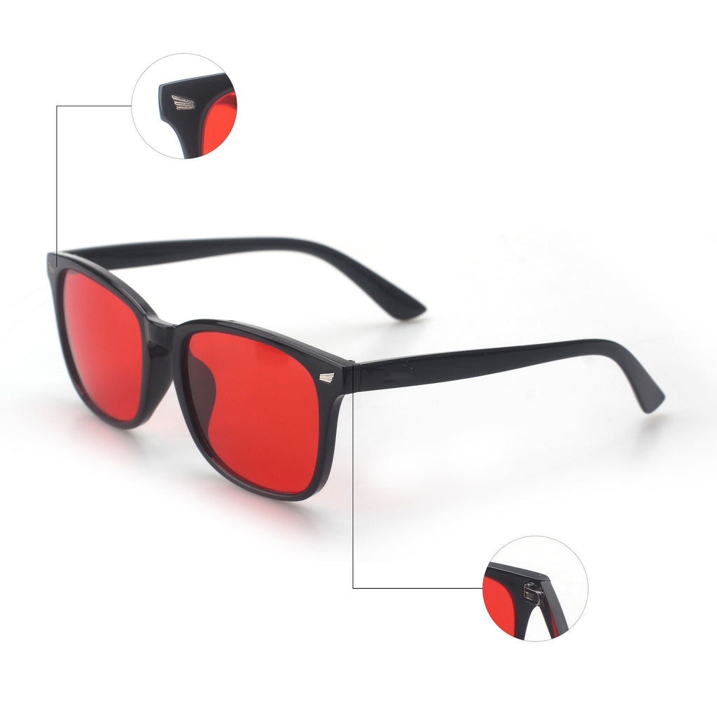 Lunettes UV orange rouge anti-bleu