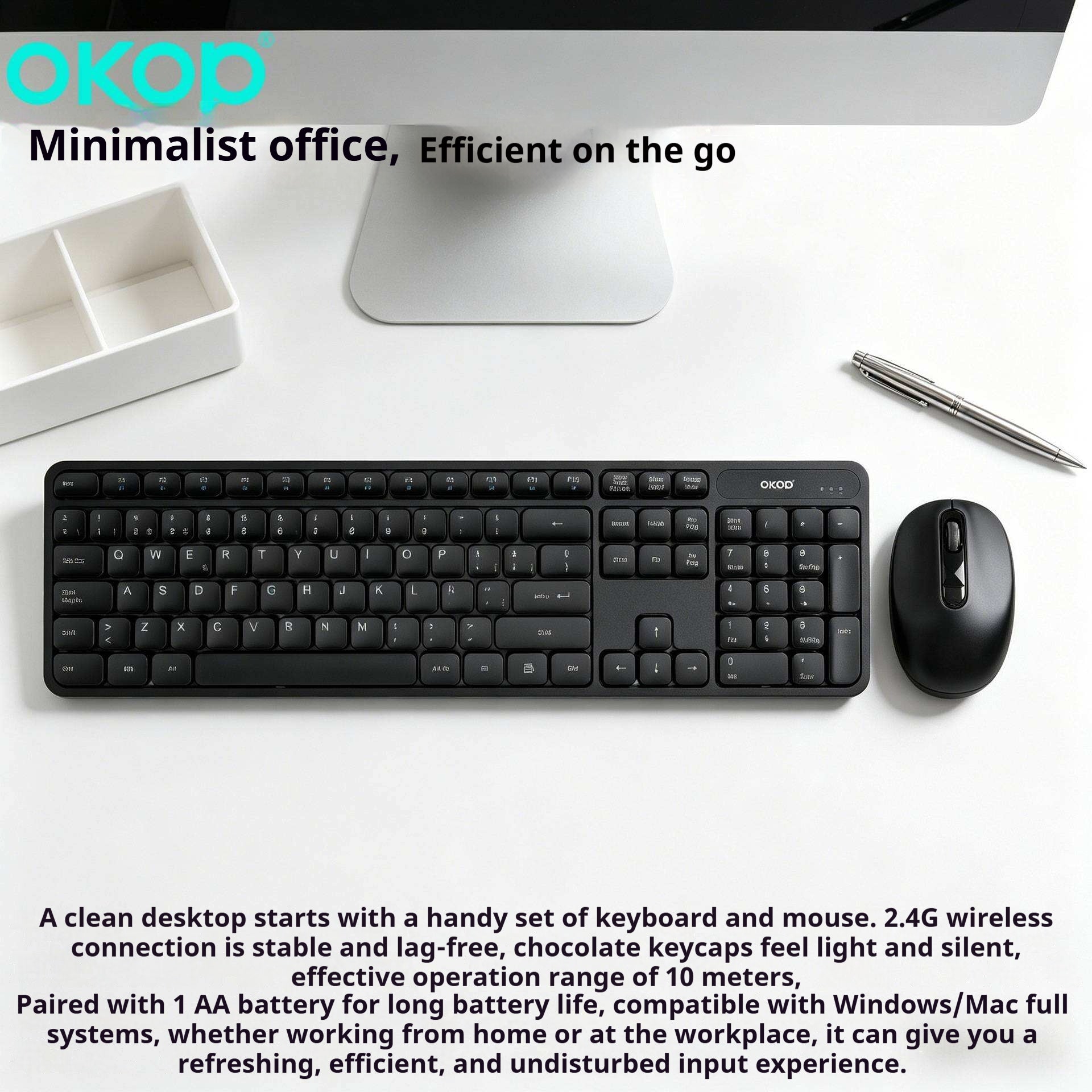 KP-J452 Meilleure vente de clavier filaire et de la souris Combo adapté pour le bureau de jeu et à la maison