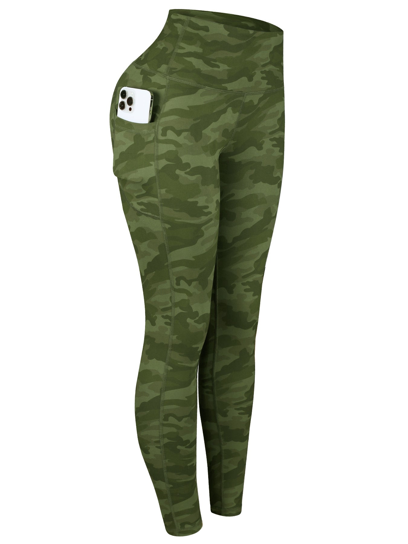 Pantalon de course et pantalons de yoga en side-pocket de couleur solide