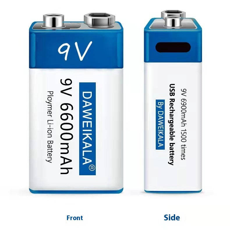 Batterie Lithium-ion rechargeable multimètre 9V
