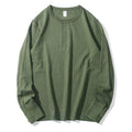 T-shirt American Henry Collar Long Sleeve Homme