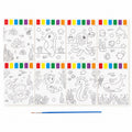 Set de peinture 9 pièces Diy: Comprend 8 feuilles de papier d'art épais