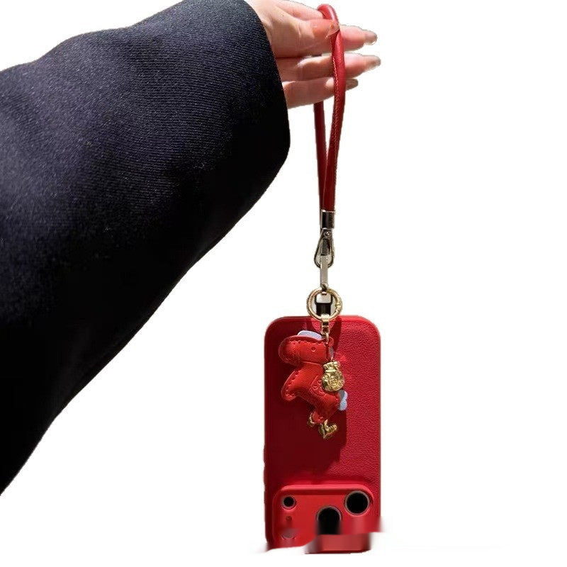 Red Year Little Horse Golden Phone Case