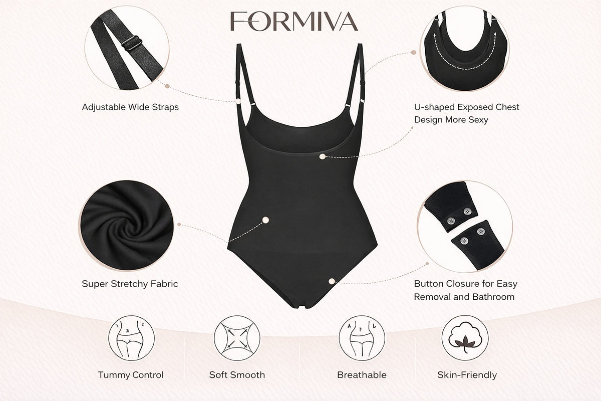 Open Bust Shapewear Tummy Control bodys for Women Seamless Compression High Waisted Bo