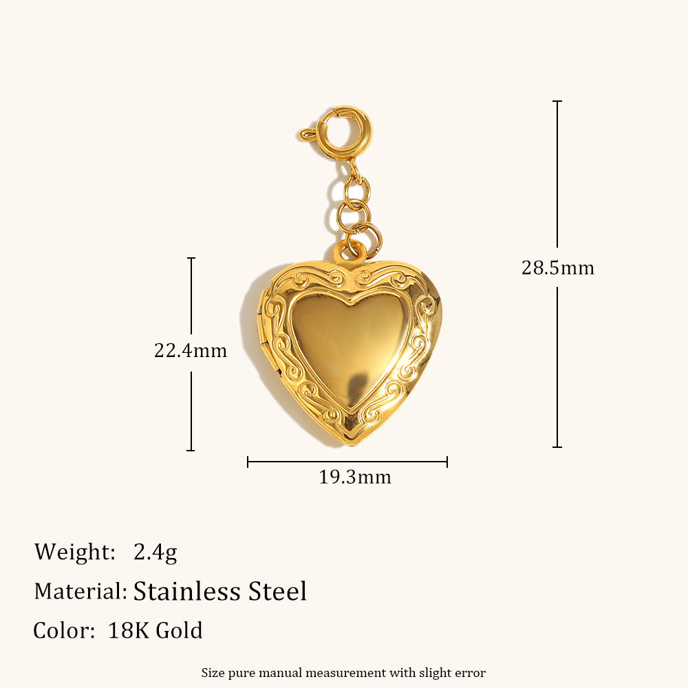 Pendentif européen et américain pendentif acier inoxydable plaqué