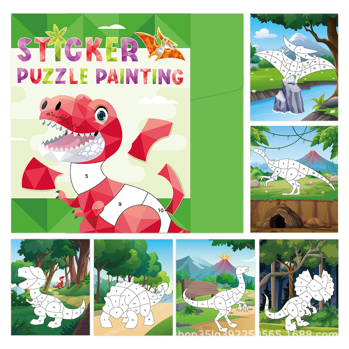 Sticker Puzzle for Creative Kids Learning 3D Puzzle