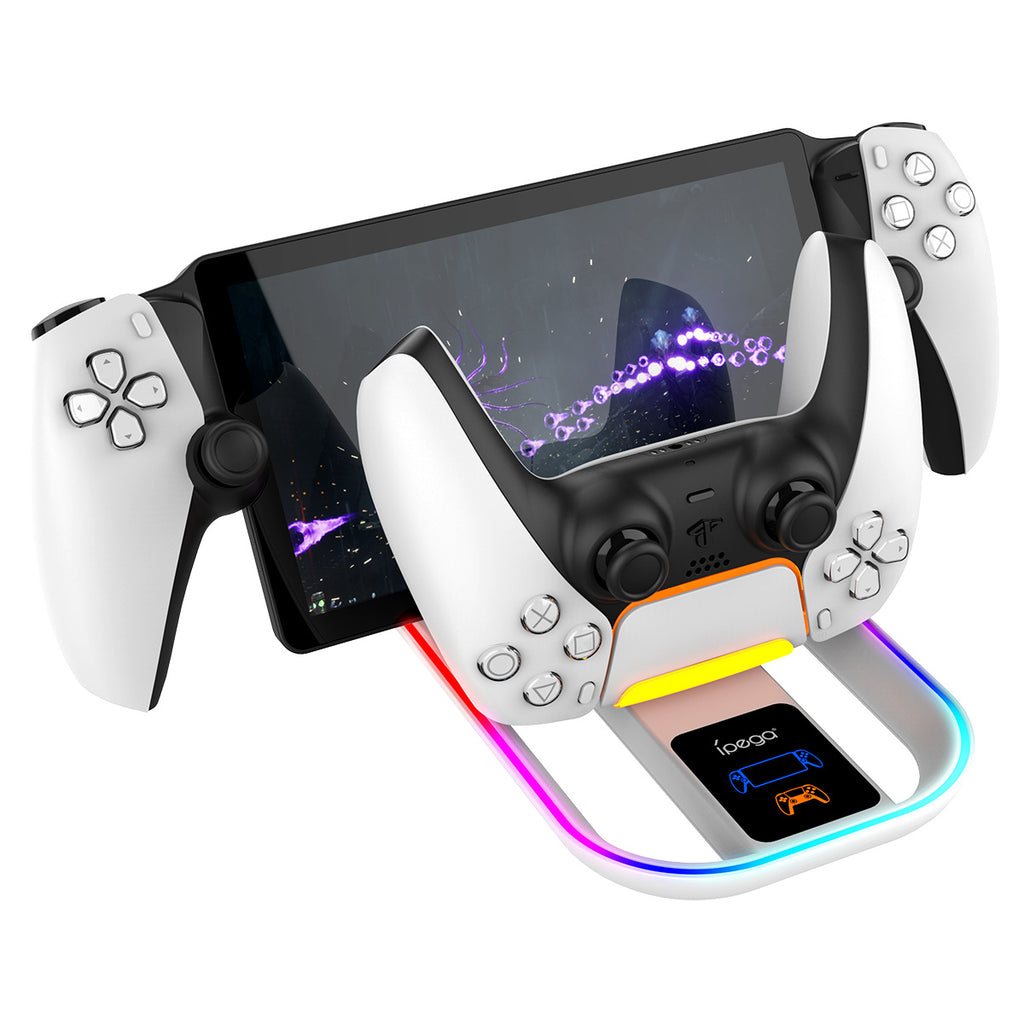 Base de charge de machine de jeu de streaming avec coloré