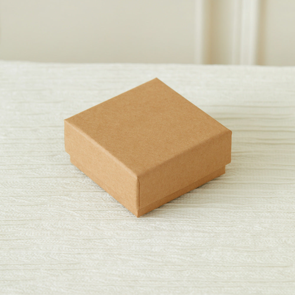 Boîte à bijoux en papier Kraft rétro emballage cadeau