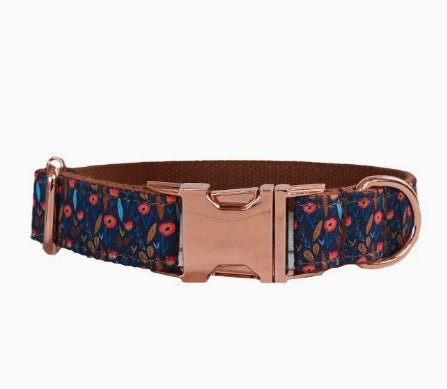 Tongmeng Garden Dog Collar Pet Supplies Export Ensemble de laisses Boucle d'or rose