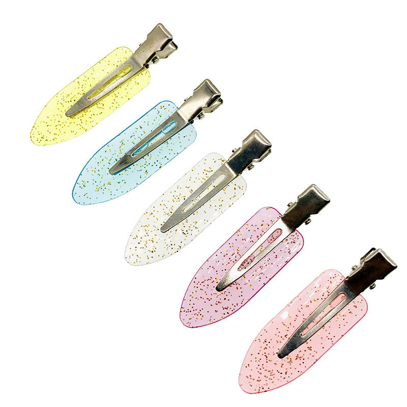 Japonais et coréen Handmade Hair Clips Ins Style Transparent Glitter Girl Seamless Diy Cr