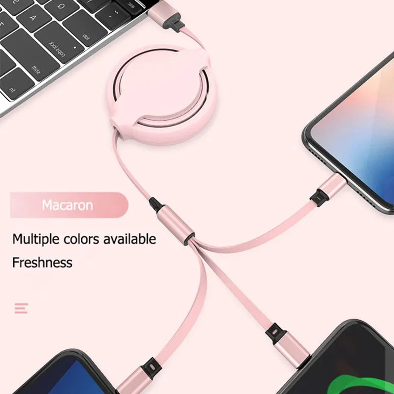 Câble de données de téléphonie mobile 3 en un