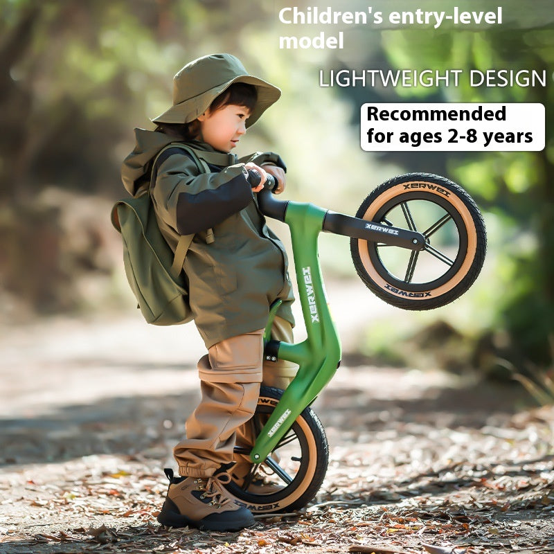 Kids' pedal-less parallel car