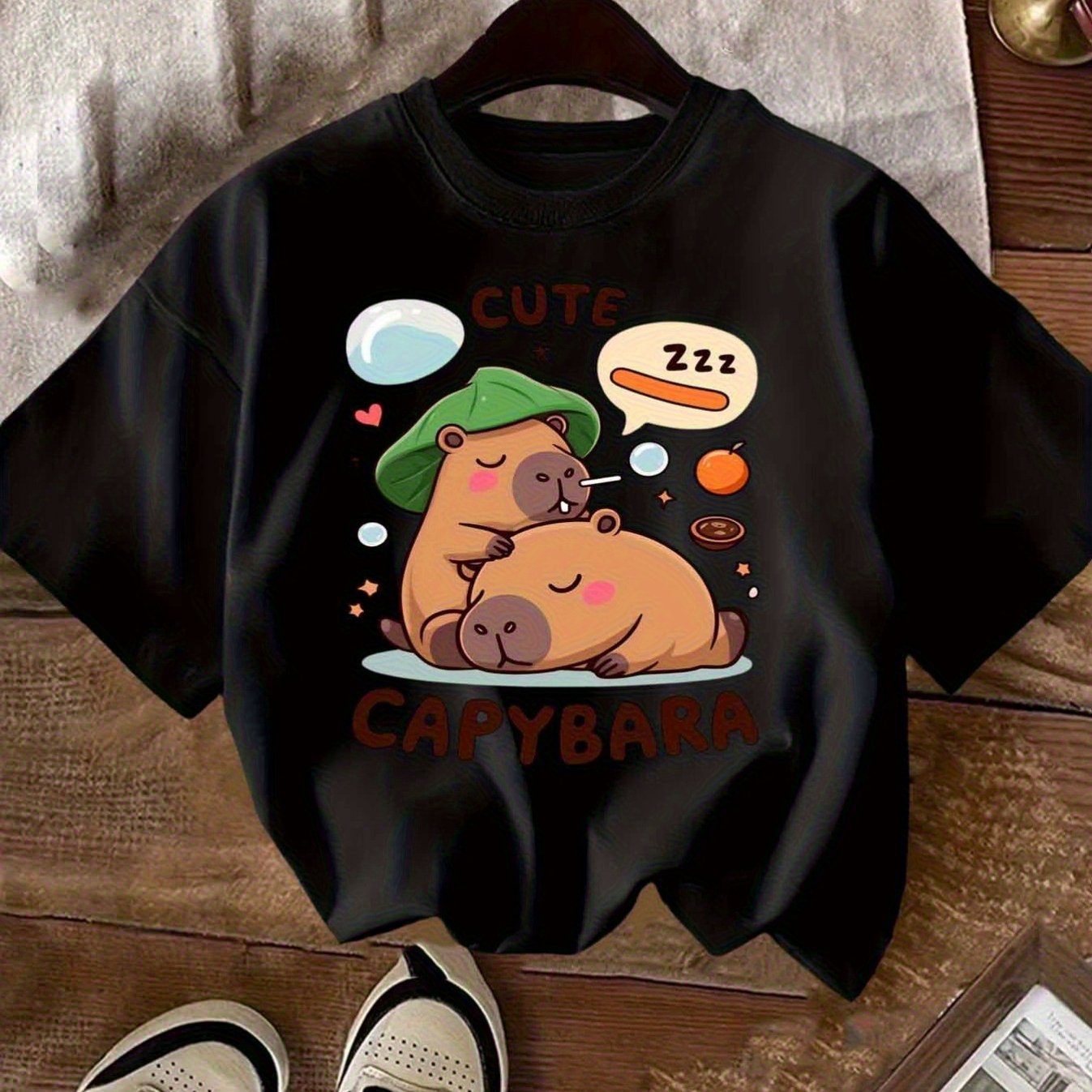 T-shirt à col rond occasionnel d'été pour enfants
