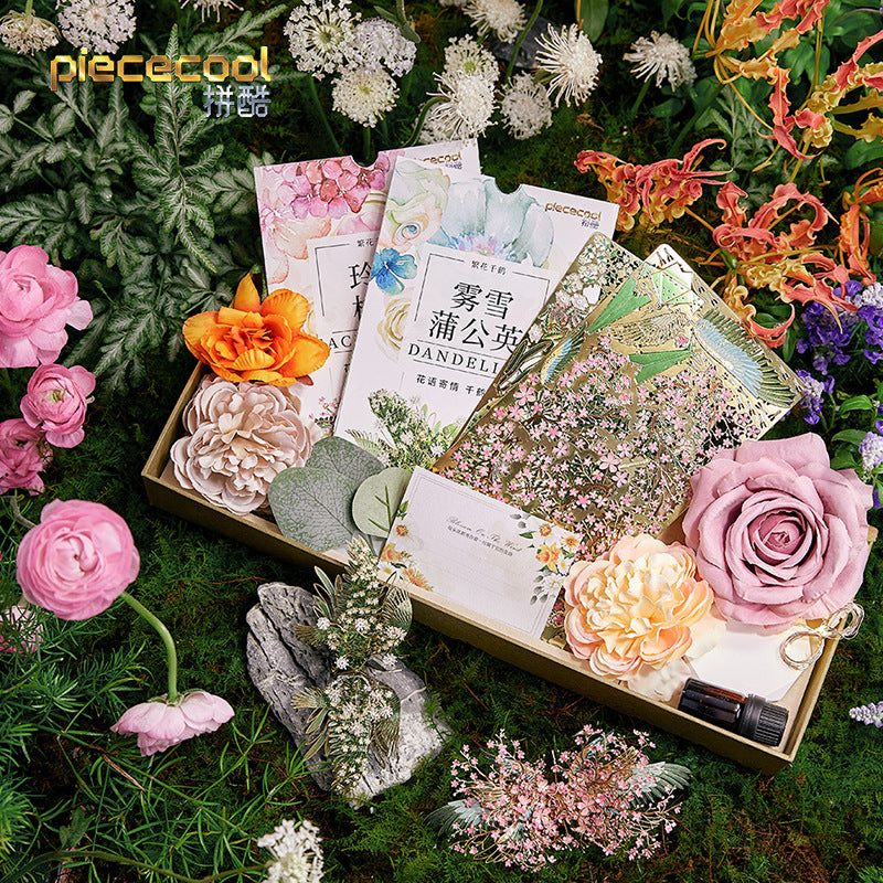 Crane de fleurs Puzzle métallique Handmade Diy Monted Toy Model