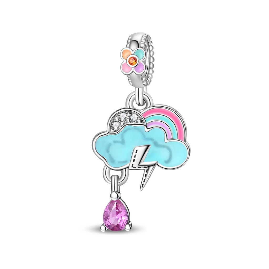 Sunny-Rainy Weather Sun-Moon-Stars Bracelet Pendentif perles Accessoires