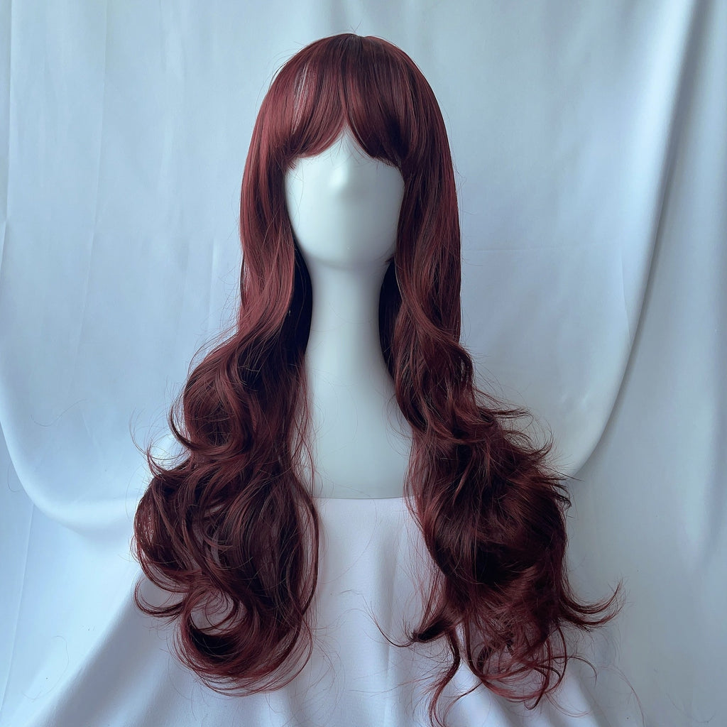 AliExpress Commerce extérieur Long Wavy Perruque pleine tête