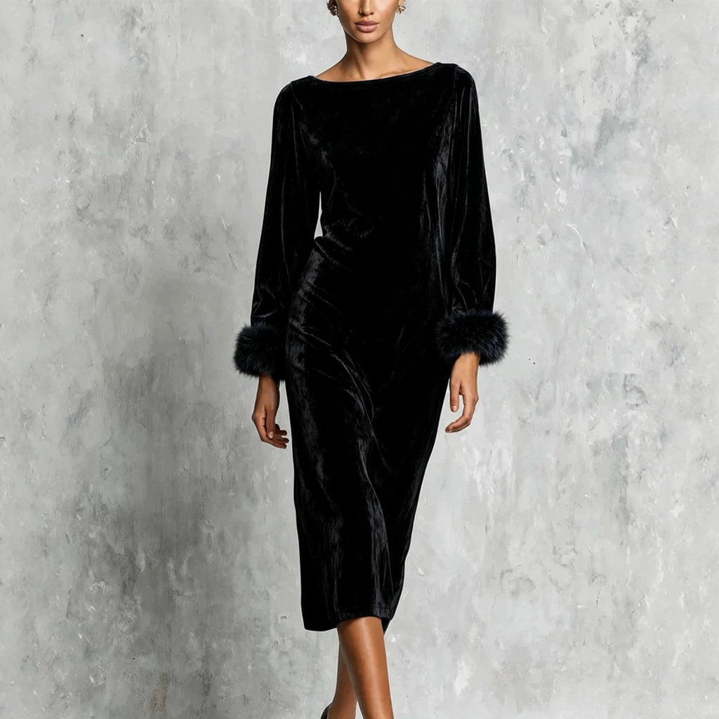 Robe de longue durée à manches longues pour femmes