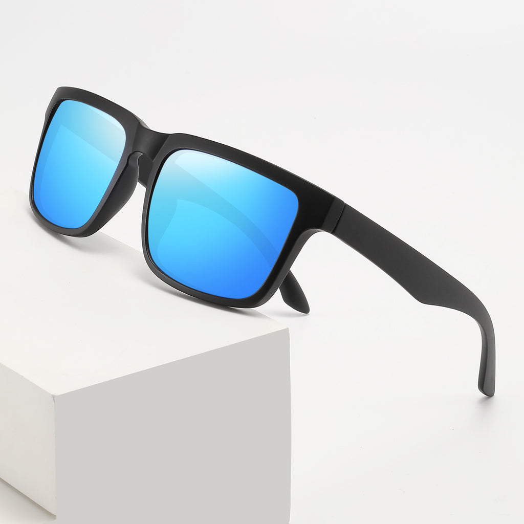Lunettes de soleil enrobées d'irides polarisés à vélo pour hommes
