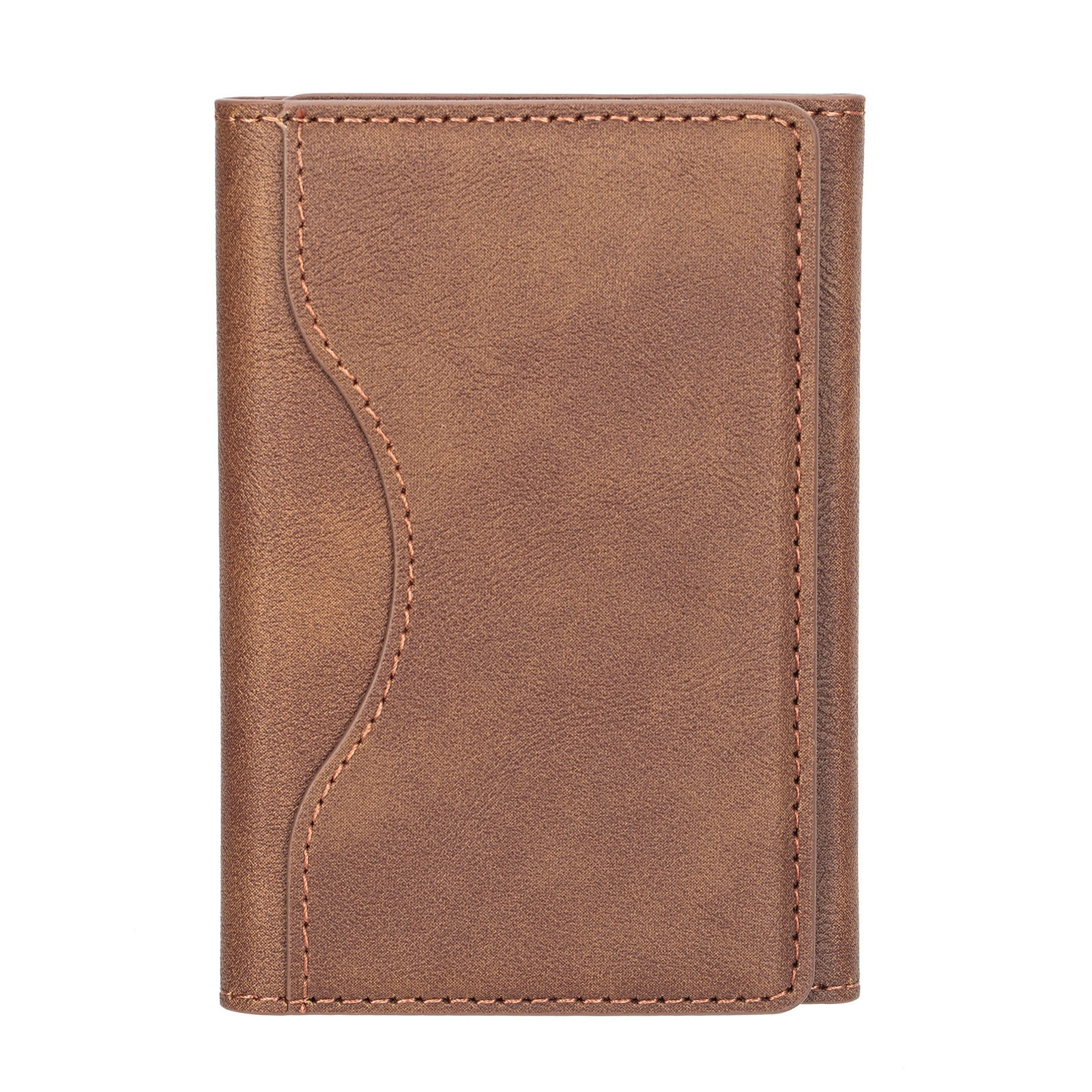 Porte-cartes magnétiques triples en cuir