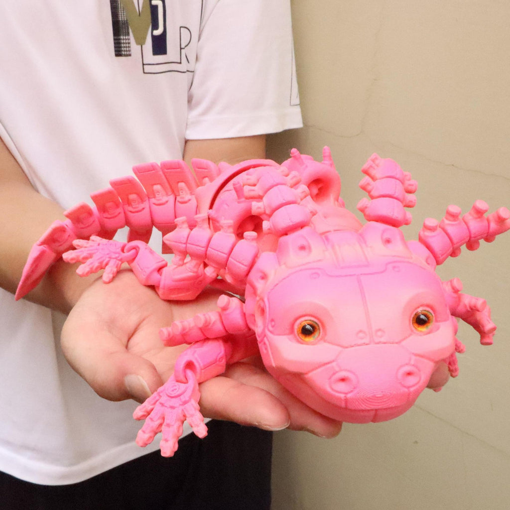 Salamandre mécanique imprimée en 3D Une figurine décorative mobile