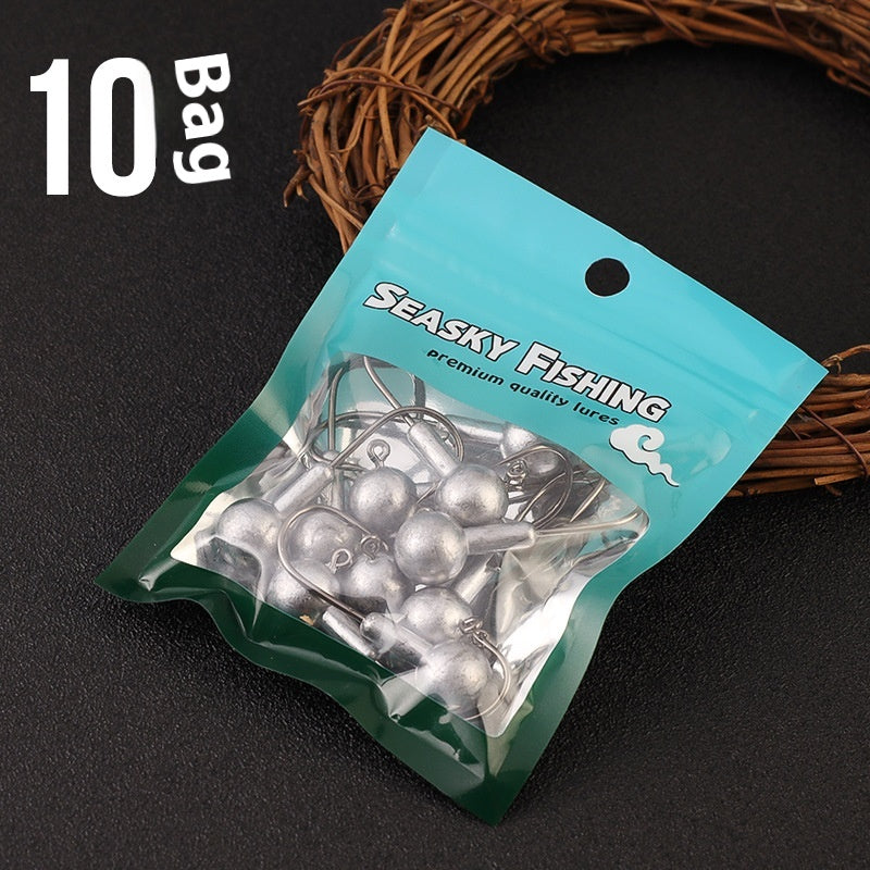 Reinforced Jig Hooks 10 Pcs Primary Color Lure Fishhooks