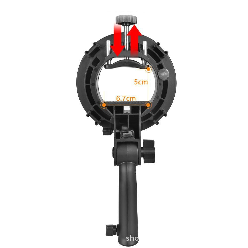 Équipement de photographie S-type Chuck Bracket Flashlight Bracket Handheld