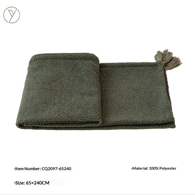 Couverture à lancer vert vintage de luxe légère