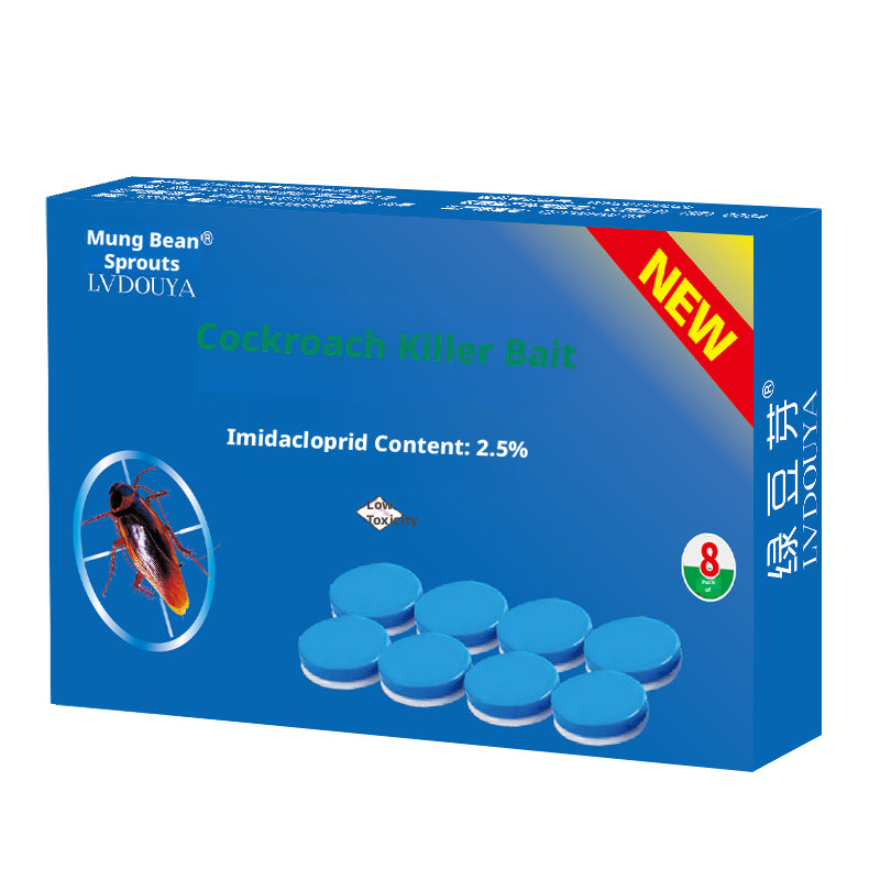 Cockroach tuer appât-Convenience autocollant-8 comprimés-1 boîte