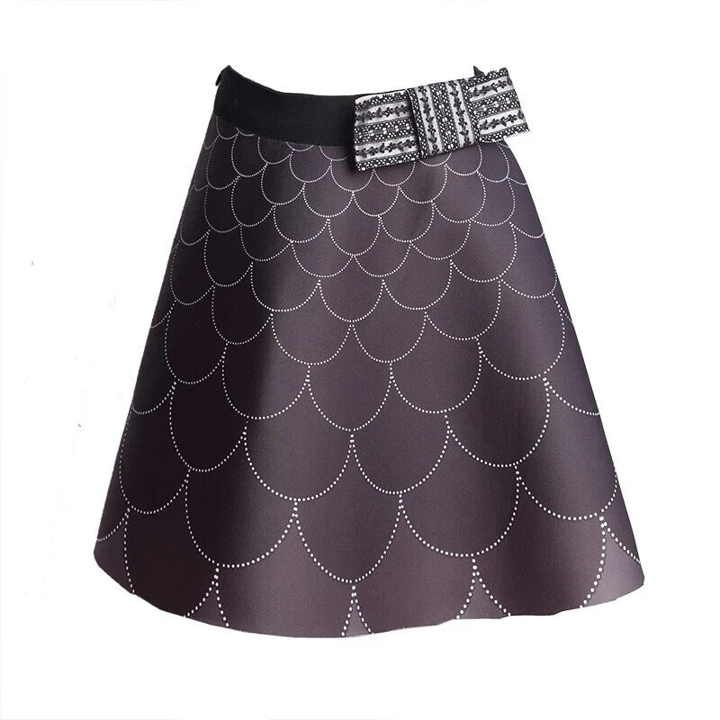 Filles A Line Scuba Knit Jupe Casual Jupe Elastic Waist 3-10Y
