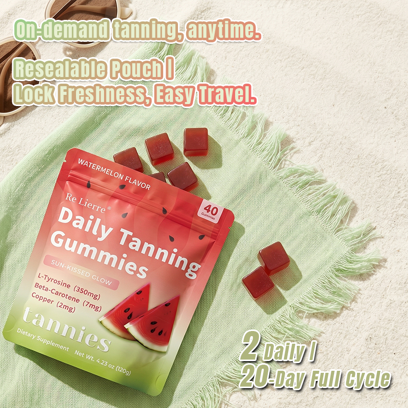 Gummies quotidiennes de bronzage-Flaveur de pastèque