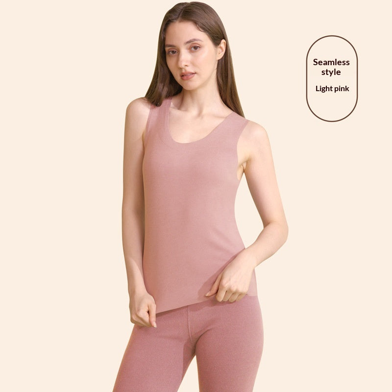 AutumnHiver Fleece-lined extra-épaisseur sans manches Base Top