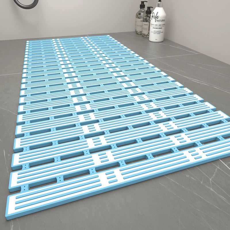 Tapis antidérapant pour salle de bains en bambou